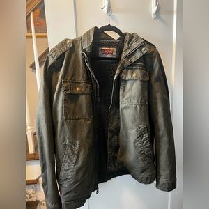 Levi’s Army Green Sherpa Jacket